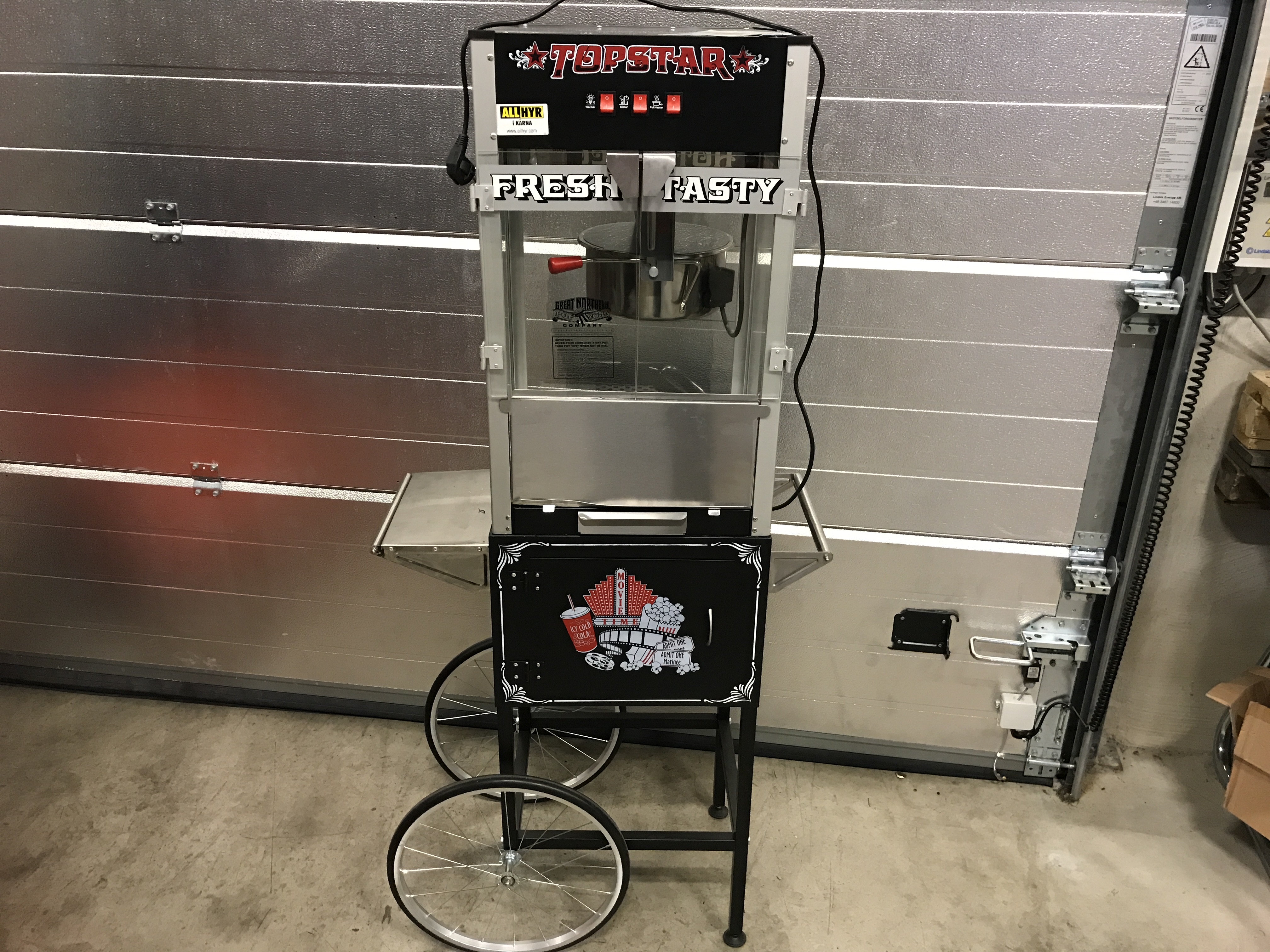 Popcornmaskin 12oz 1500 kr